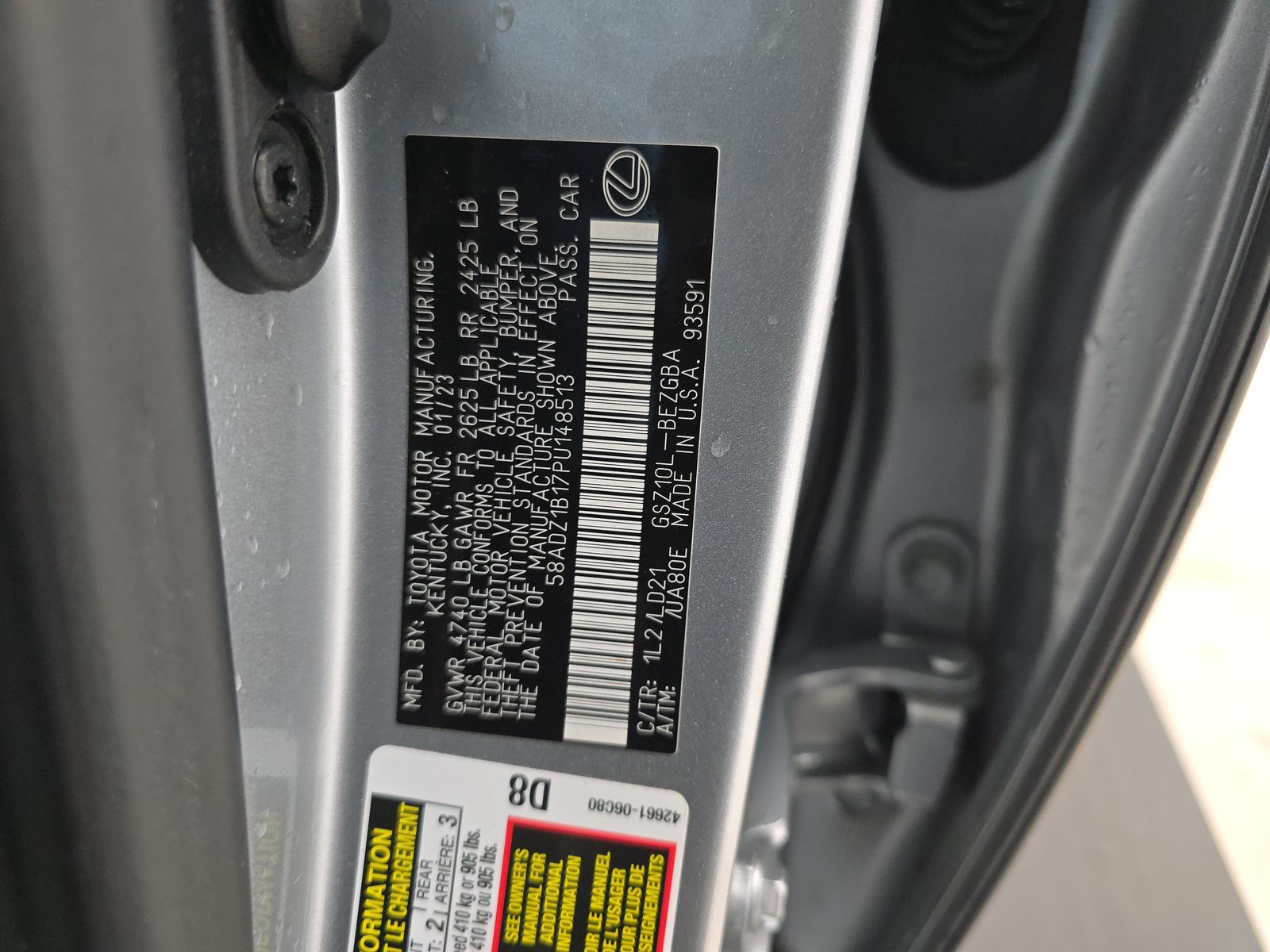 2023 Lexus ES ES 350 FWD