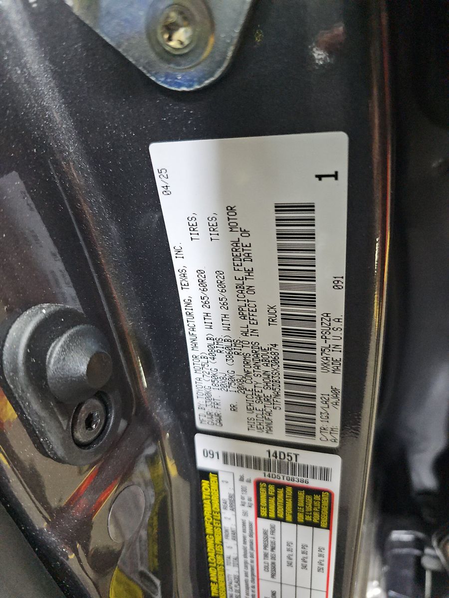 2025 Toyota Tundra Platinum AWD