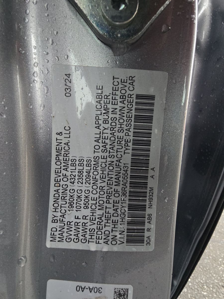 2024 Honda Accord EX FWD