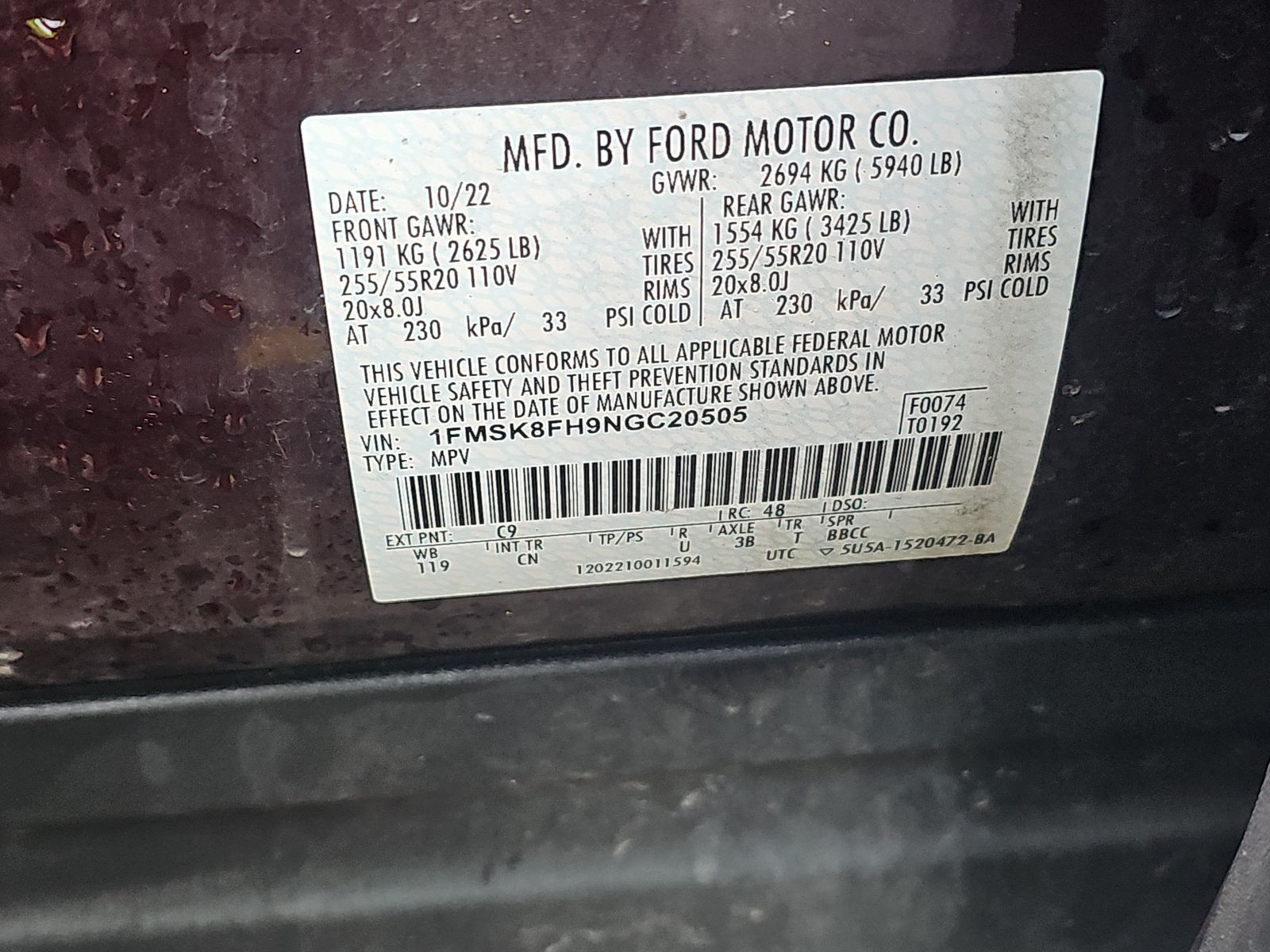 2022 Ford Explorer Limited AWD