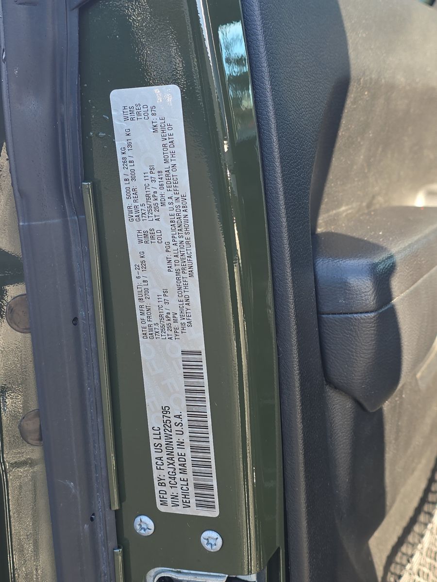 2022 Jeep Wrangler Willys Edition AWD