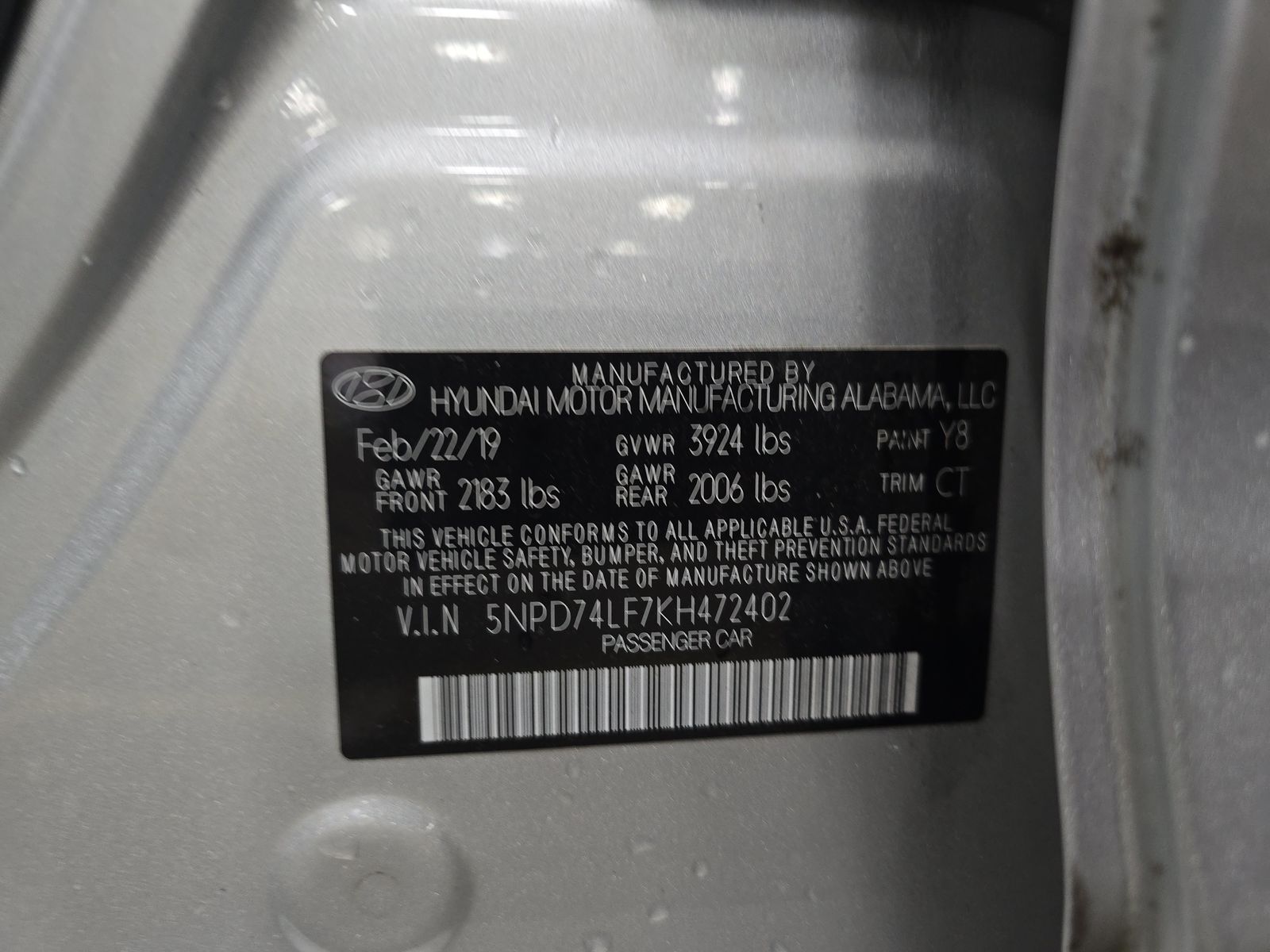 2019 Hyundai Elantra SE FWD