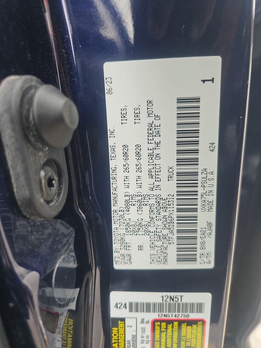 2023 Toyota Tundra Limited AWD