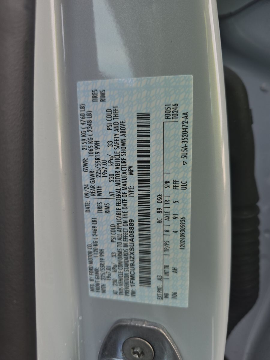 2025 Ford Escape Hybrid Platinum AWD