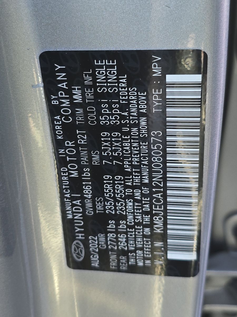 2022 Hyundai Tucson Hybrid Limited AWD