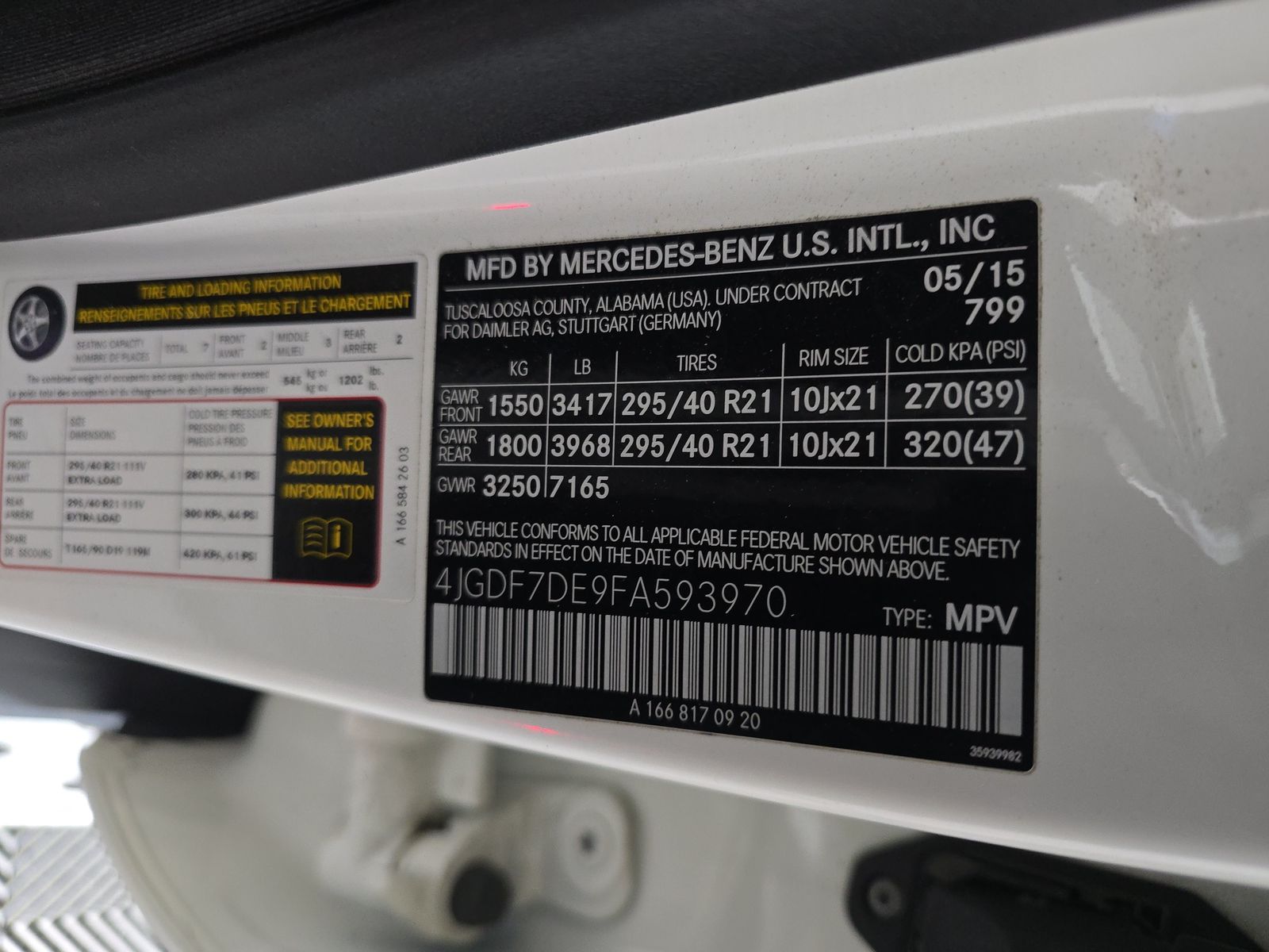 2015 Mercedes-Benz GL-Class GL 550 AWD