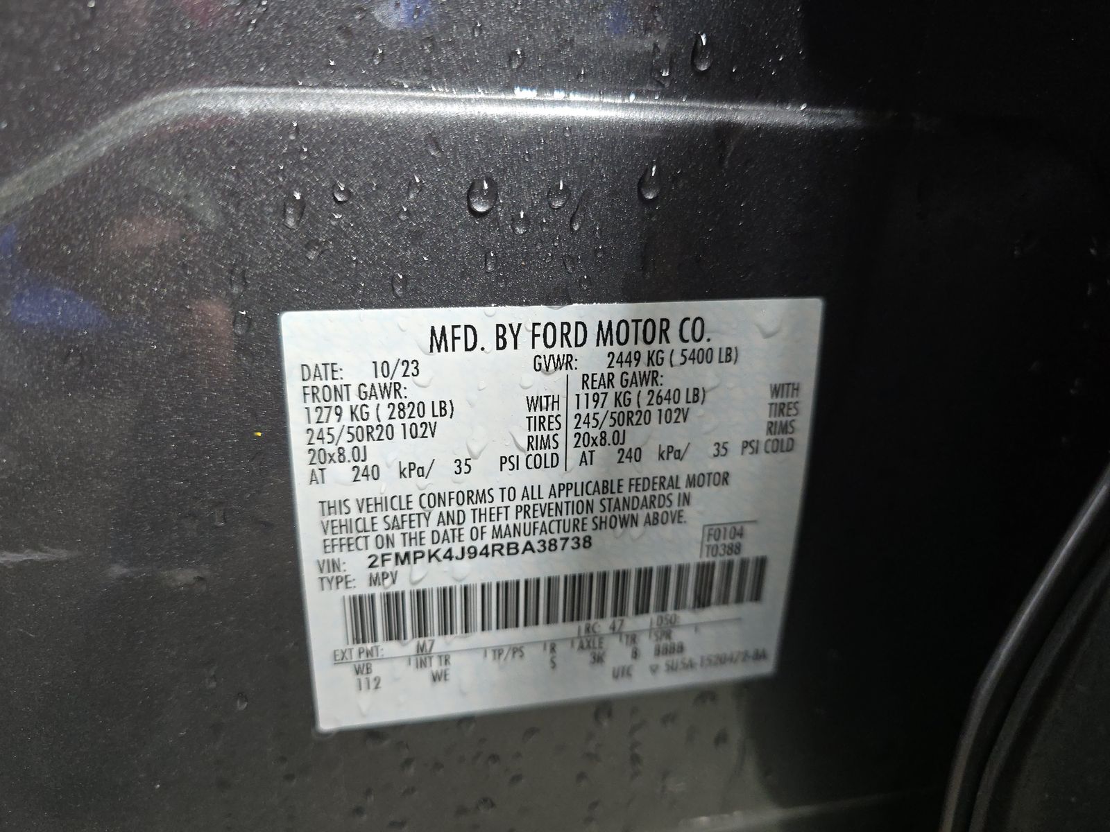 2024 Ford Edge ST-Line AWD