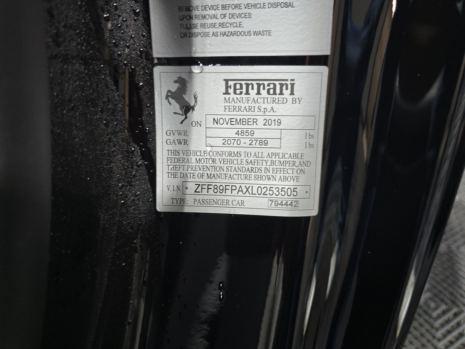 2020 Ferrari Portofino Base RWD