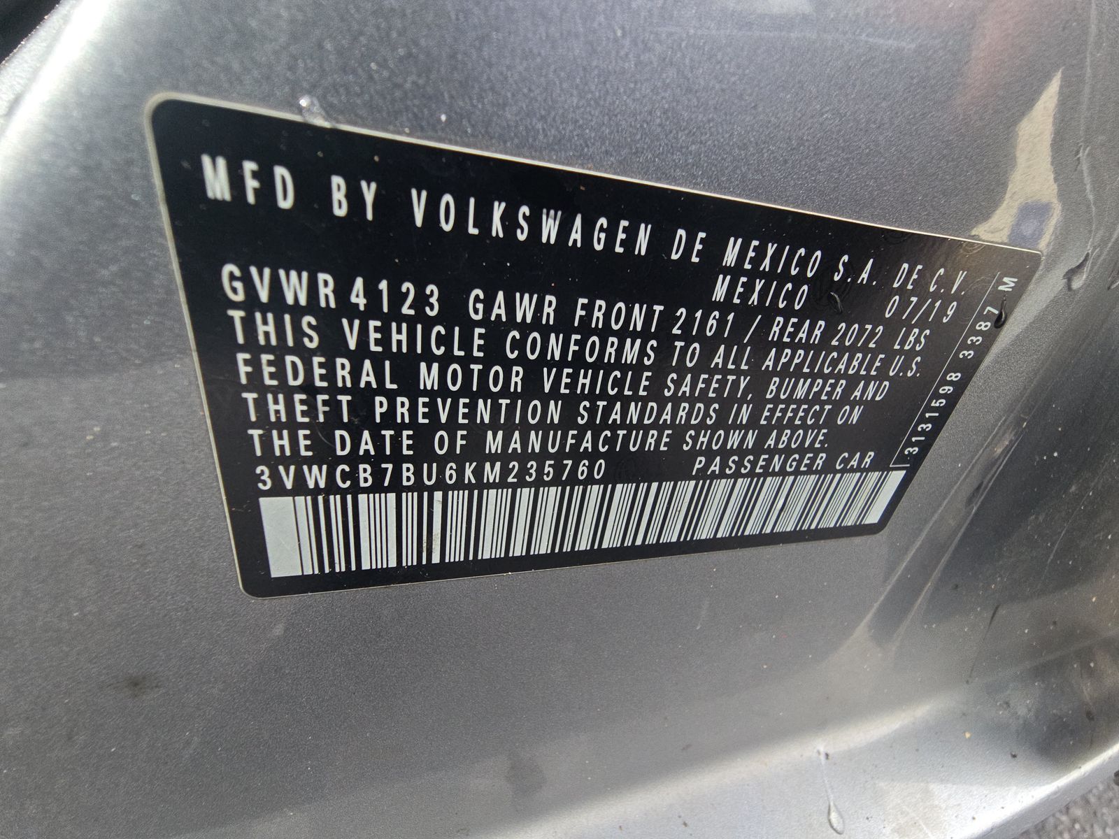 2019 Volkswagen Jetta 1.4T S FWD