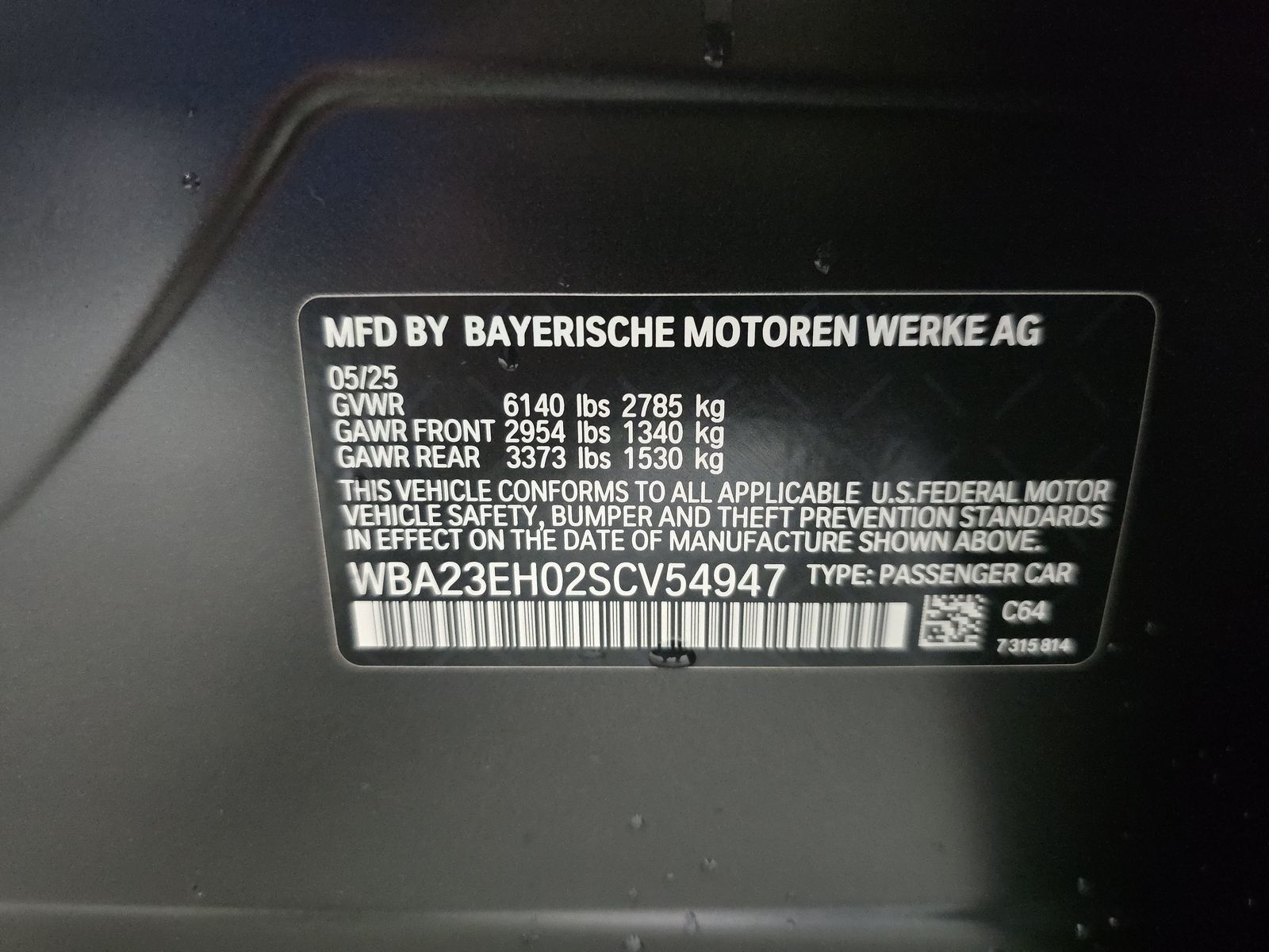 2025 BMW 7 Series 740i RWD