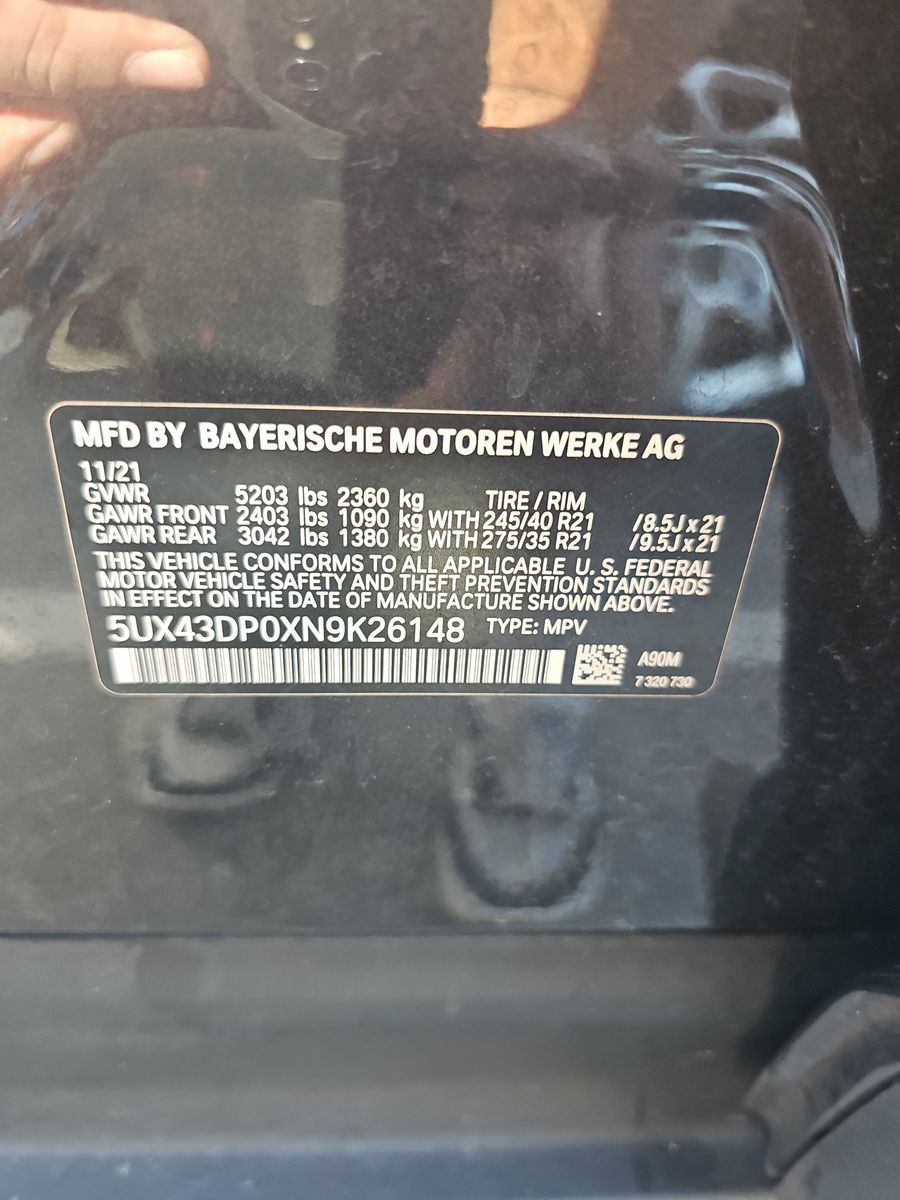 2022 BMW X3 sDrive30i RWD