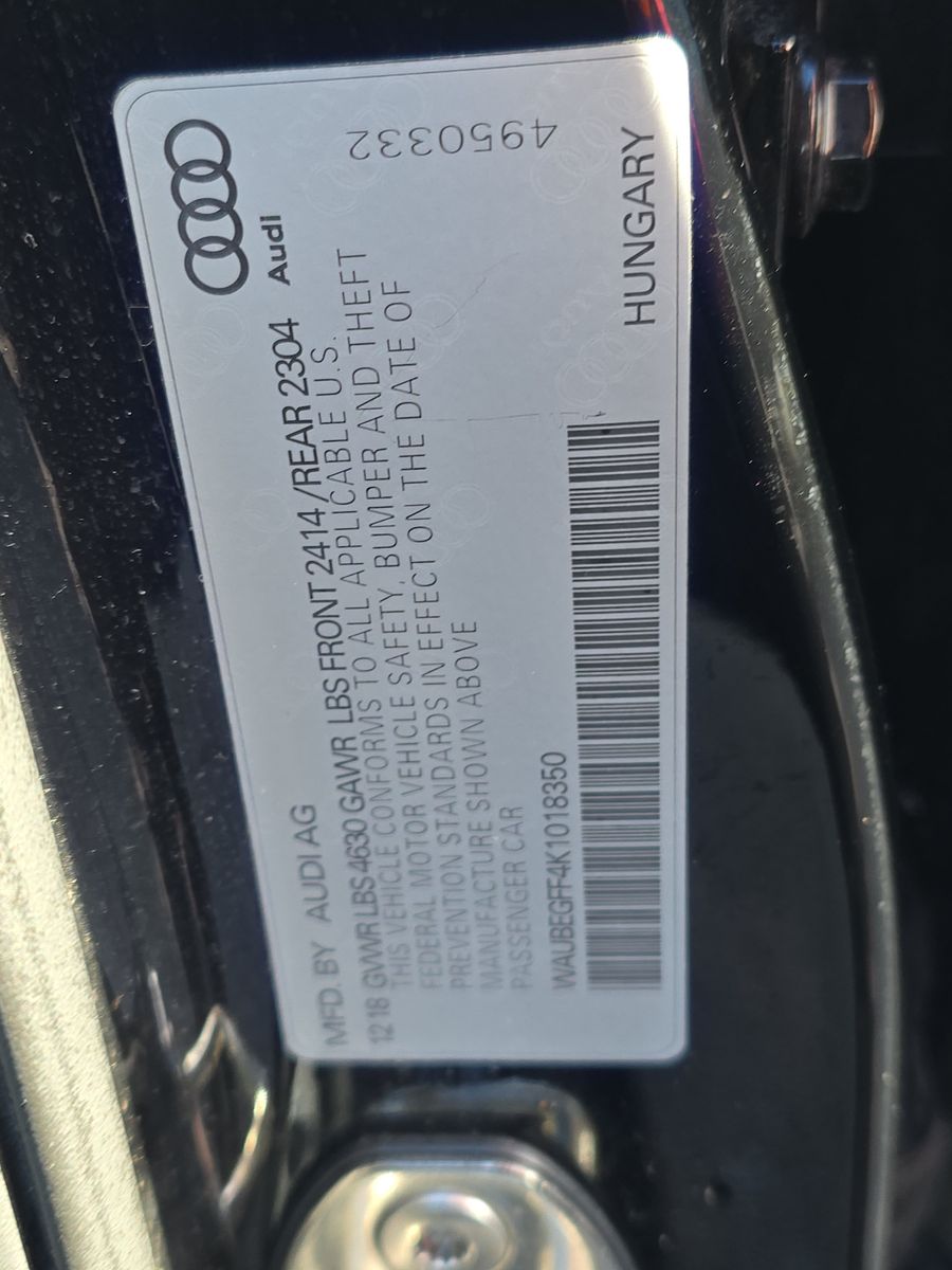 2019 Audi A3 2.0T Premium AWD