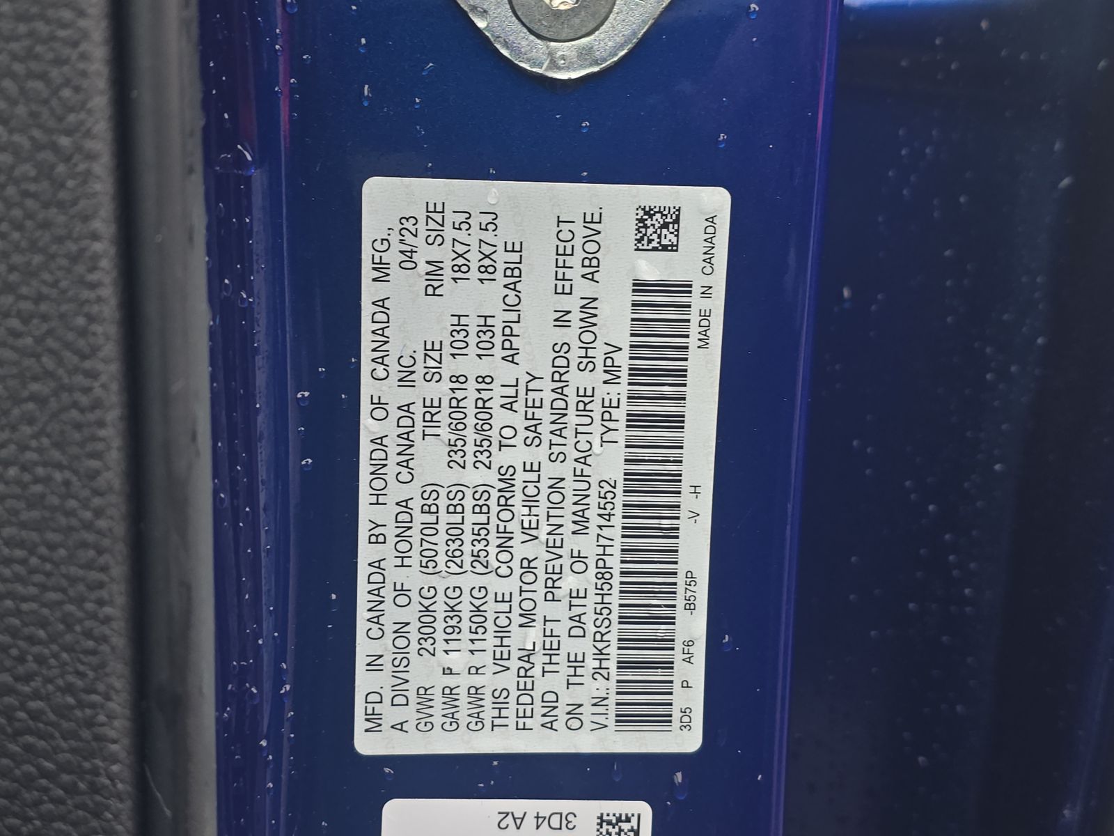 2023 Honda CR-V Hybrid Sport FWD