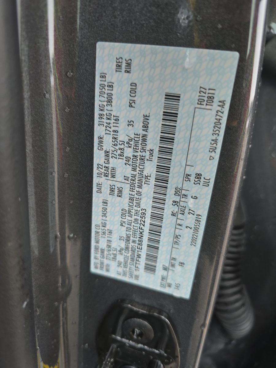 2022 Ford F-150 XLT AWD