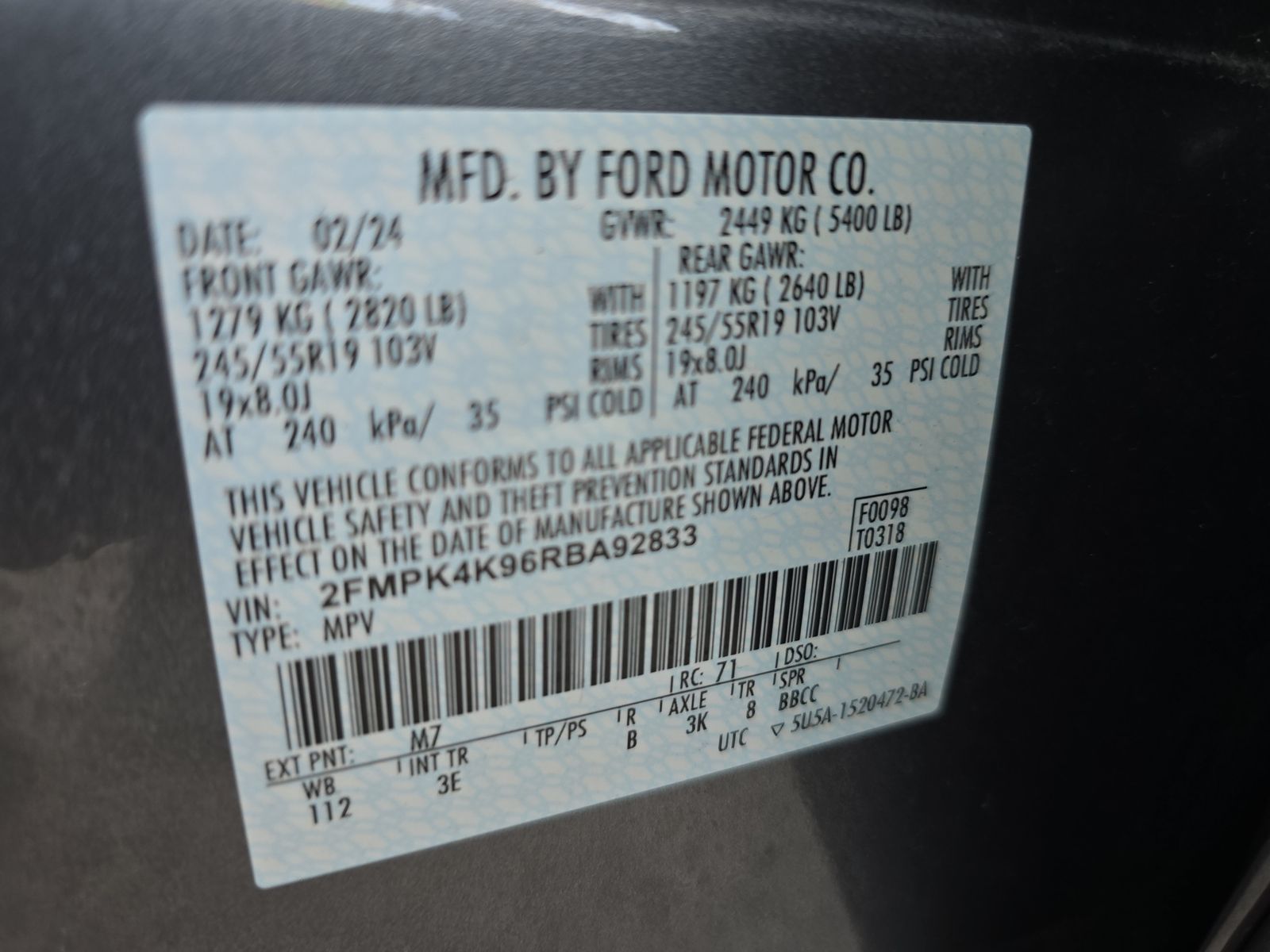 2024 Ford Edge Titanium AWD