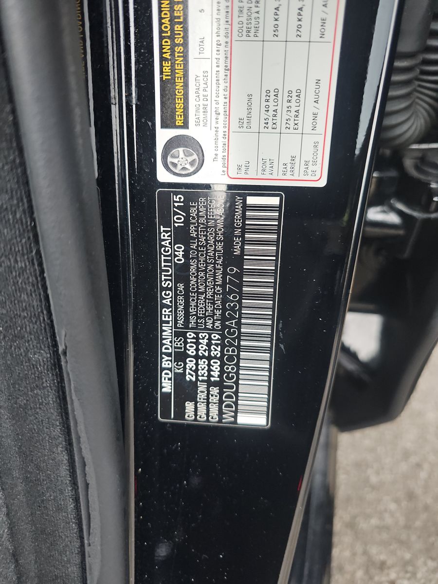 2016 Mercedes-Benz S-Class S 550 RWD