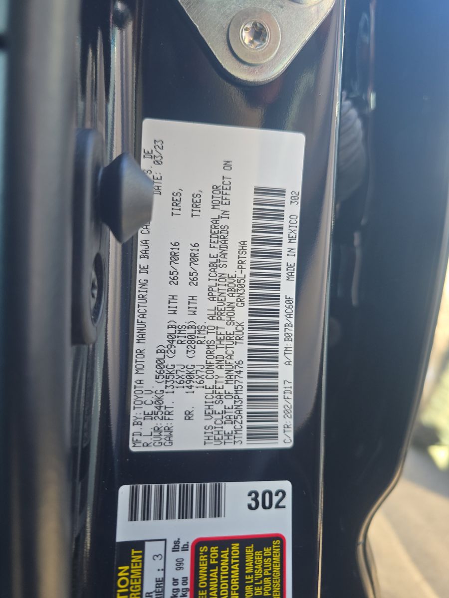 2023 Toyota Tacoma TRD Off-Road AWD