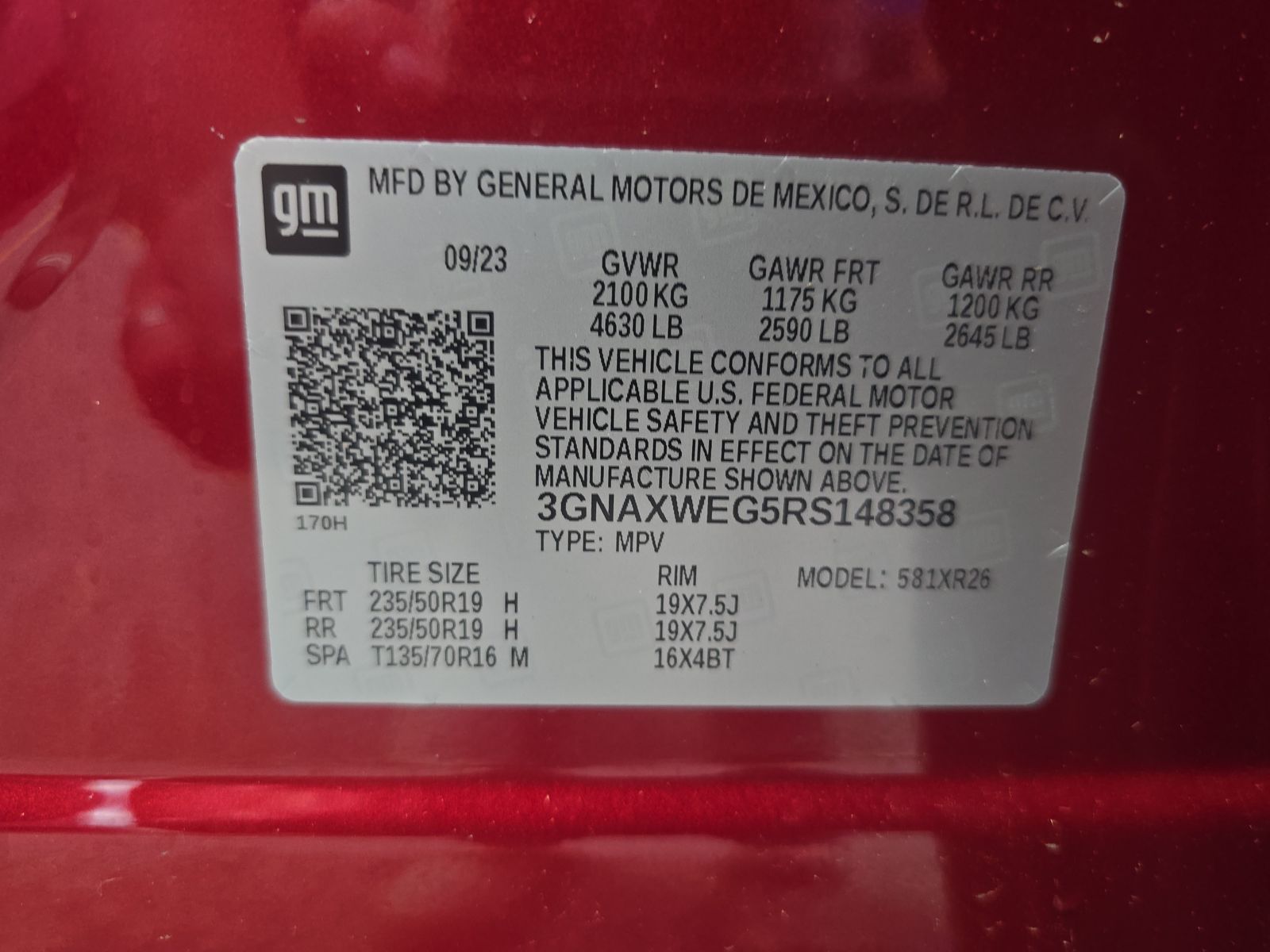 2024 Chevrolet Equinox RS AWD