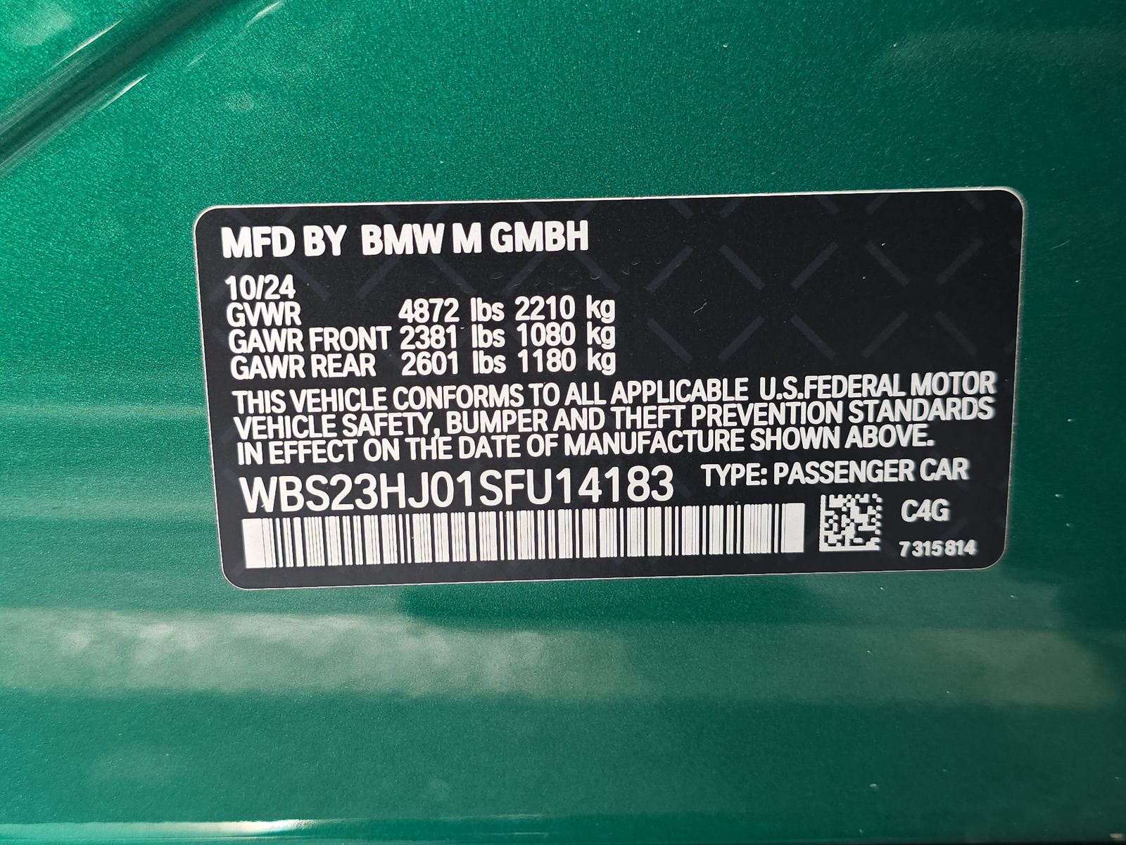 2025 BMW M3 Competition RWD