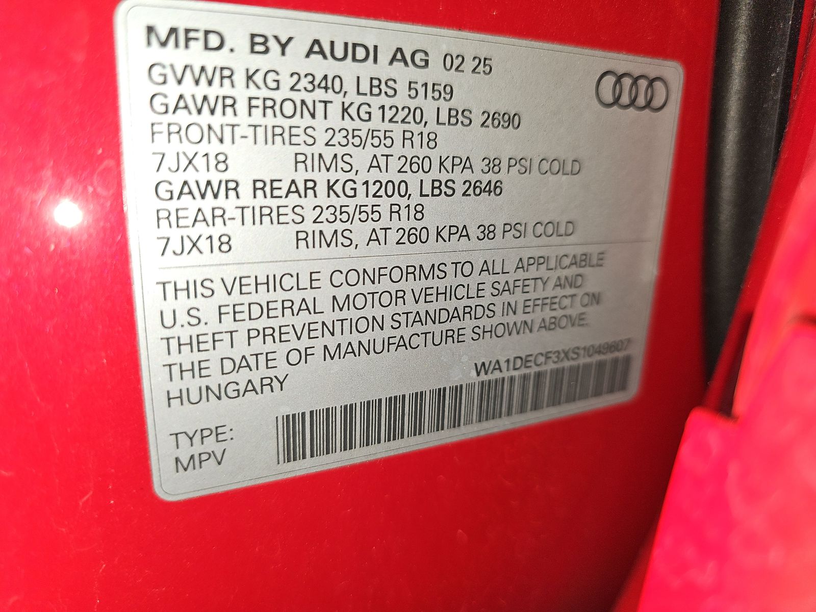 2025 Audi Q3 S line Premium AWD