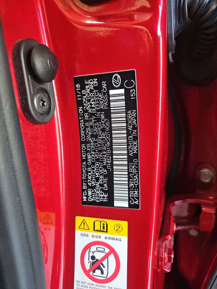 2019 Lexus ES ES 300h Luxury FWD