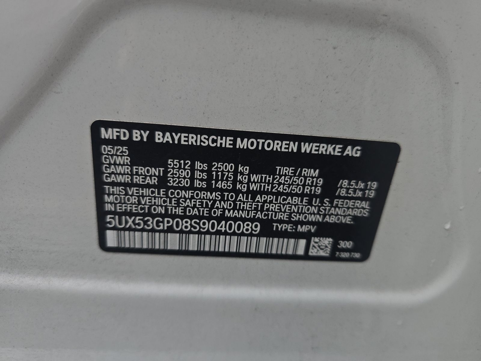 2025 BMW X3 xDrive30i AWD