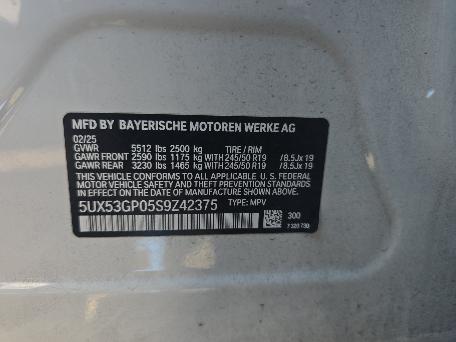 2025 BMW X3 xDrive30i AWD