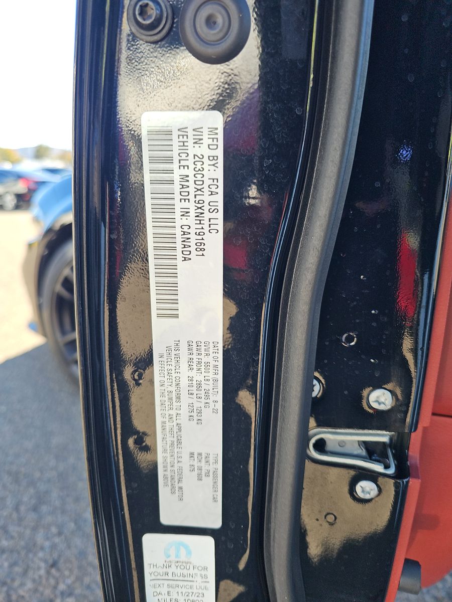 2022 Dodge Charger SRT Hellcat Widebody RWD