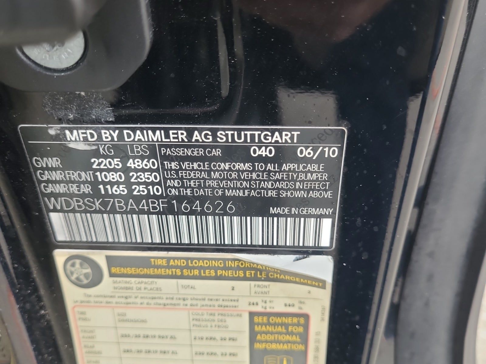 2011 Mercedes-Benz SL-Class SL 550 RWD