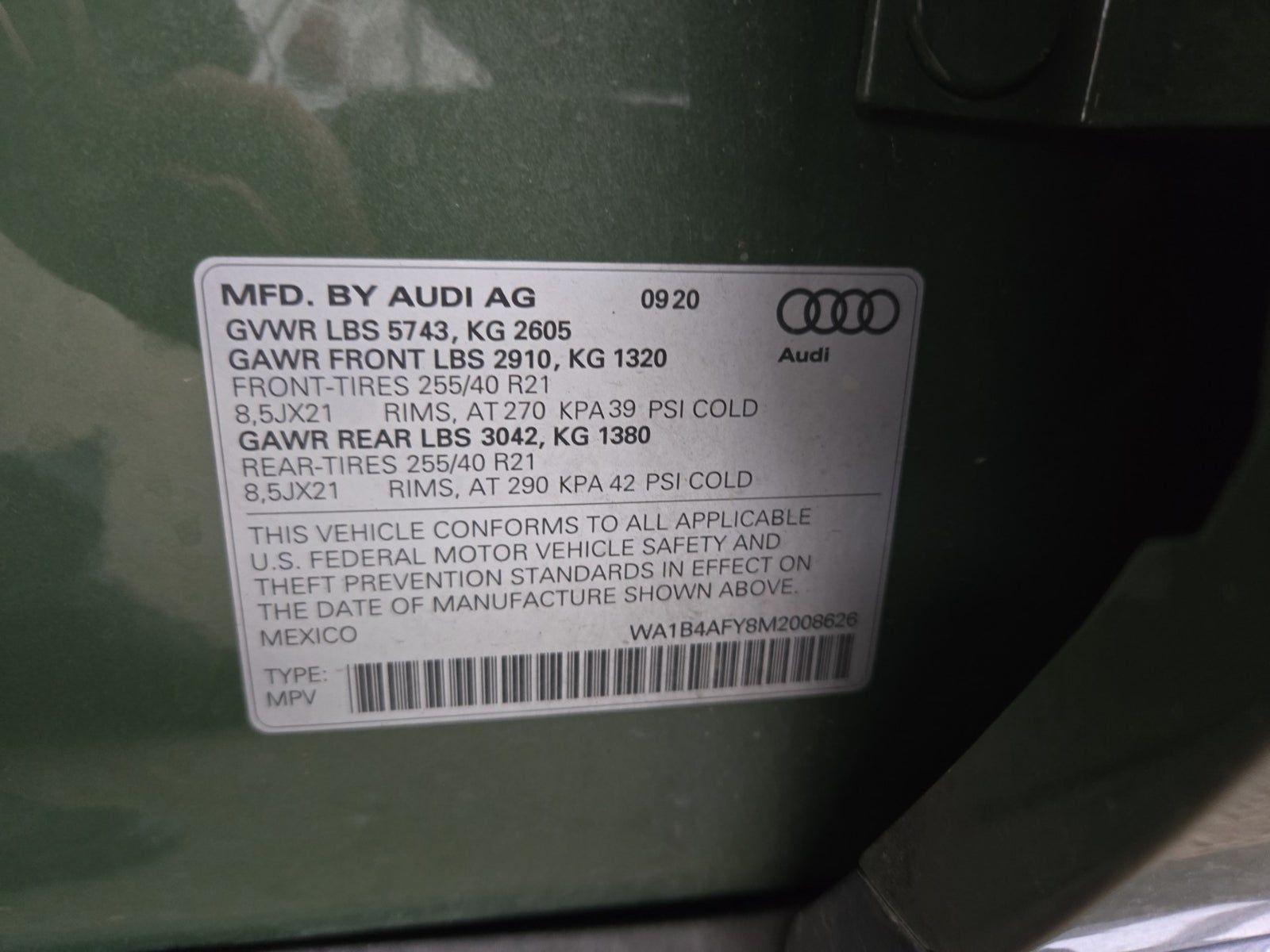 2021 Audi SQ5 Premium Plus AWD