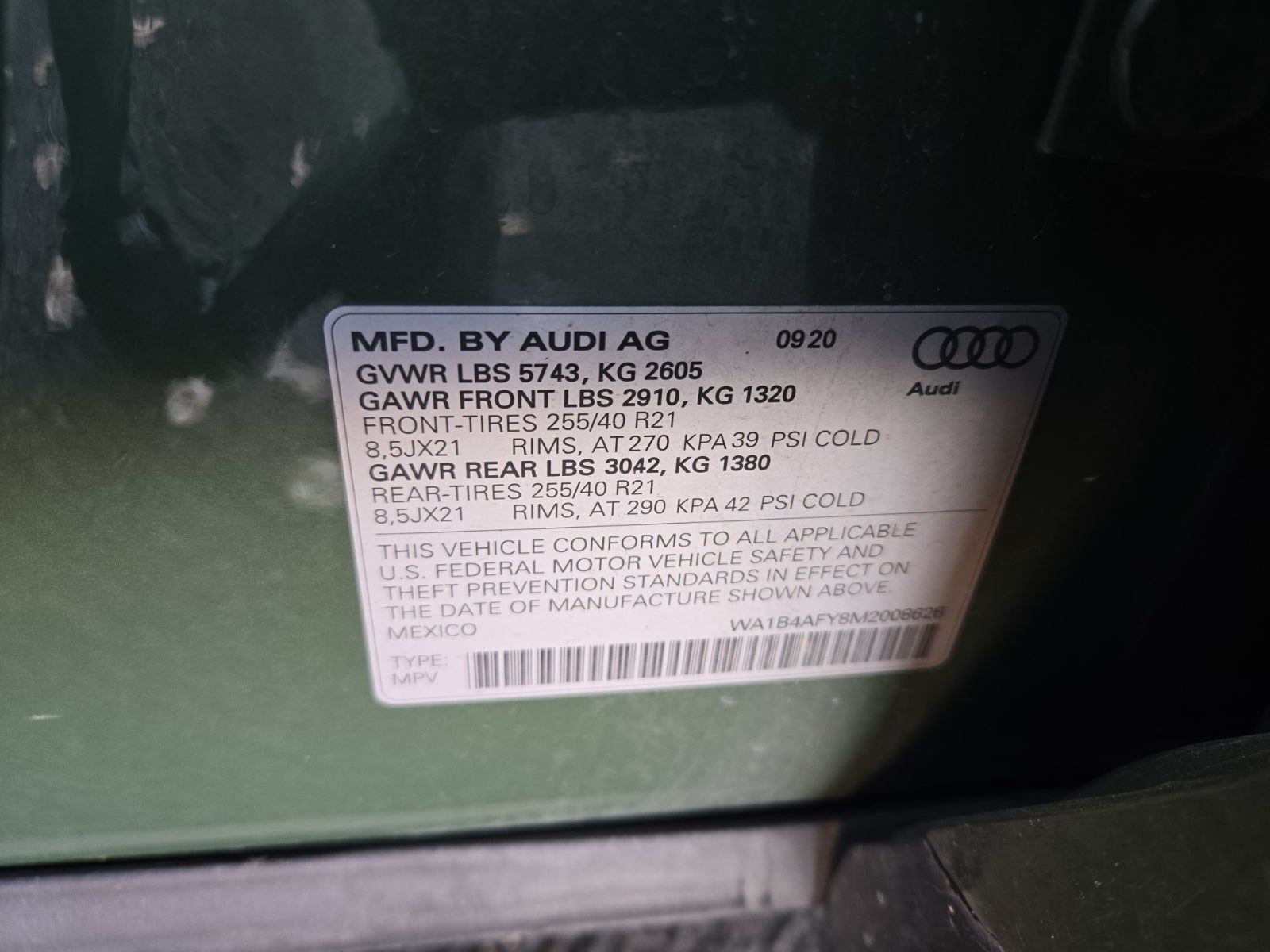 2021 Audi SQ5 Premium Plus AWD