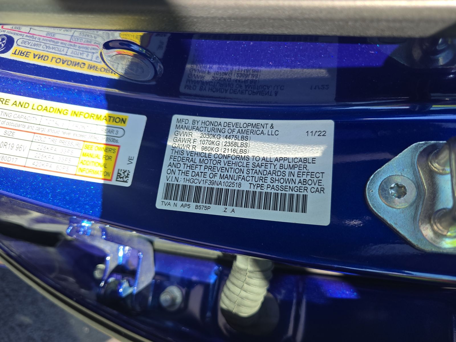 2022 Honda Accord Sport FWD