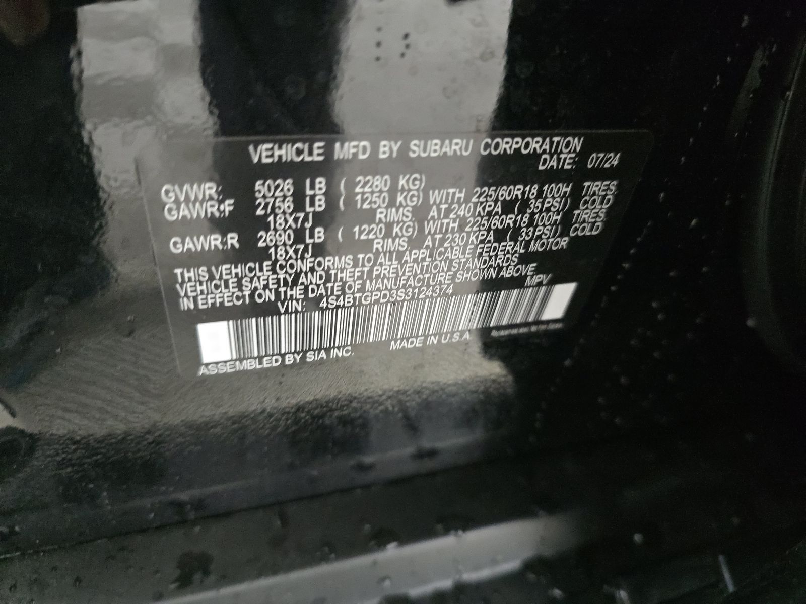 2025 Subaru Outback Touring XT AWD