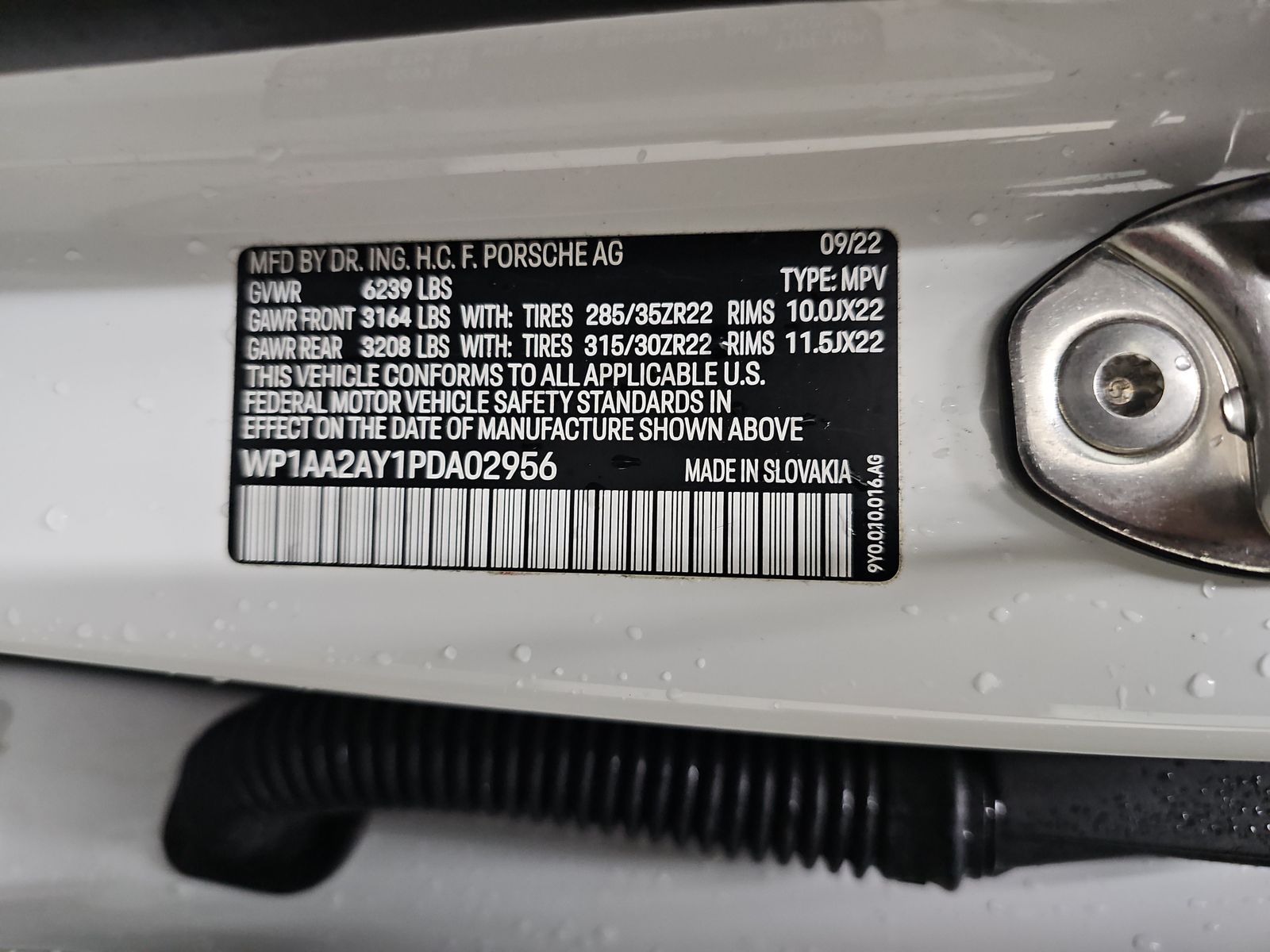 2023 Porsche Cayenne Platinum Edition AWD