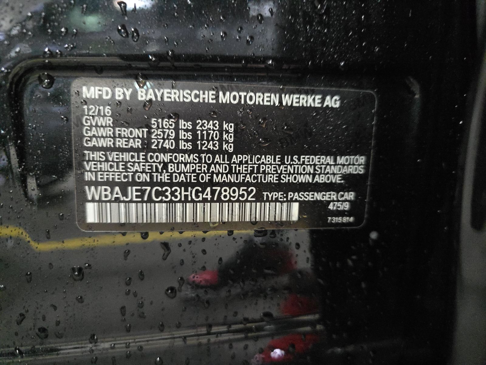 2017 BMW 5 Series 540i xDrive AWD