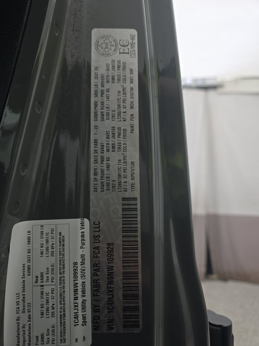 2022 Jeep Wrangler Unlimited Rubicon AWD