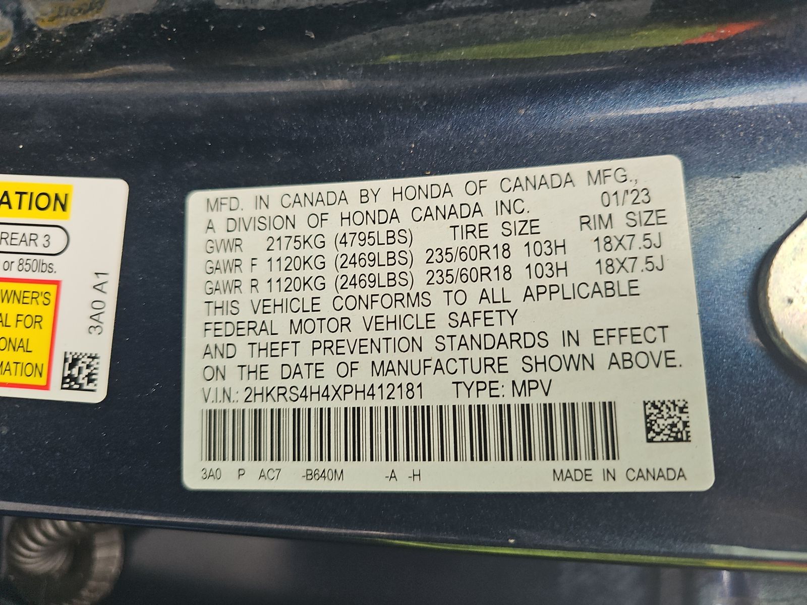 2023 Honda CR-V EX AWD