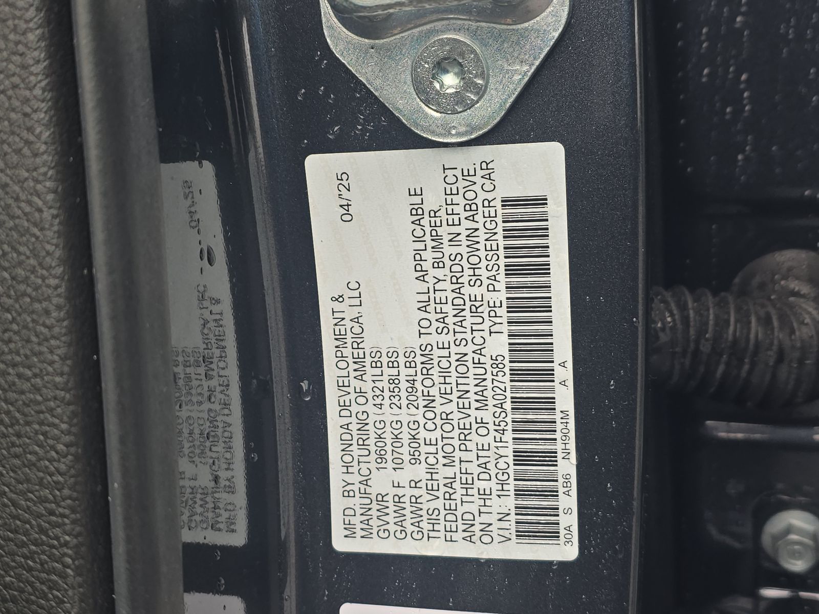 2025 Honda Accord SE FWD