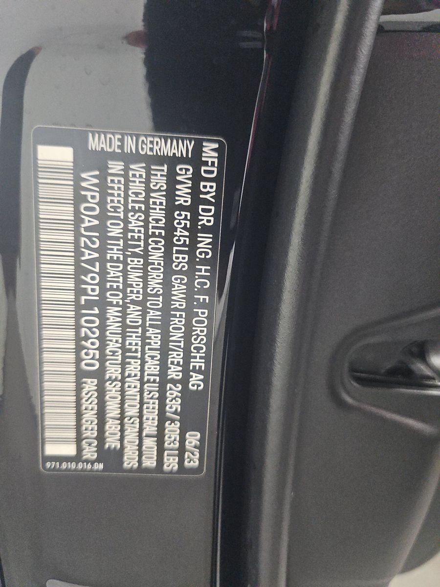 2023 Porsche Panamera Platinum Edition RWD