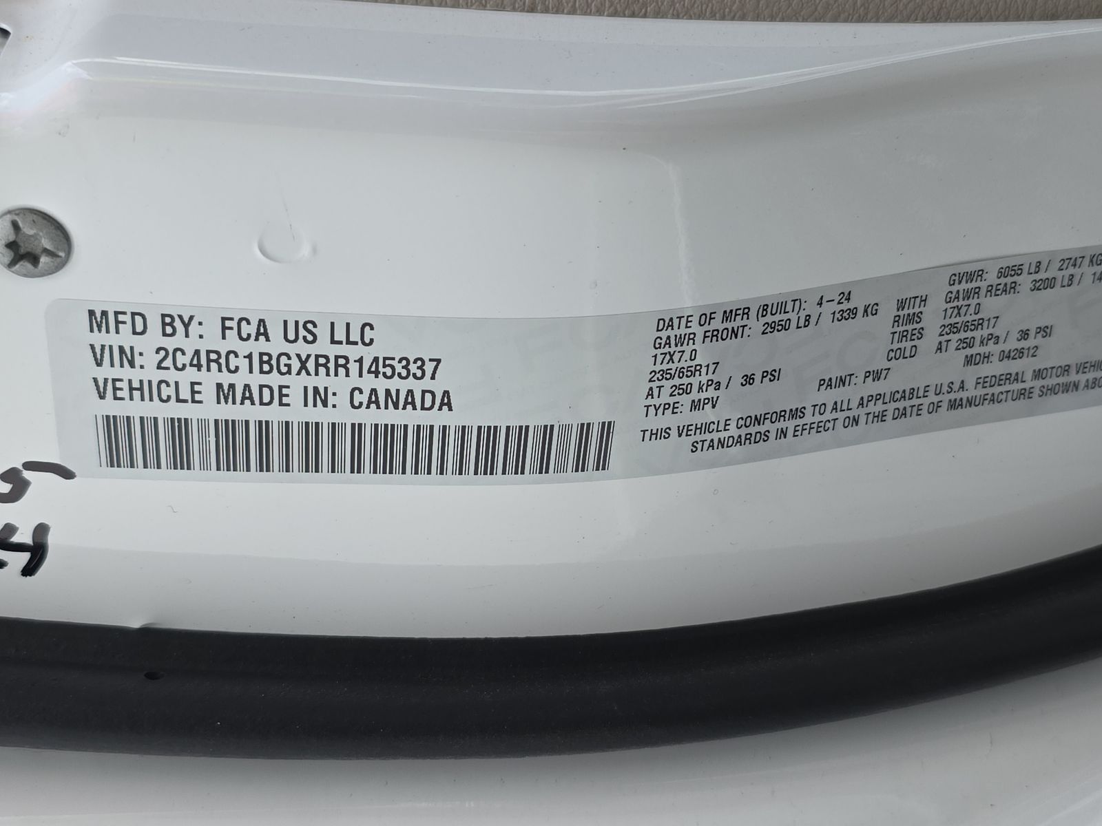 2024 Chrysler Pacifica Touring L FWD