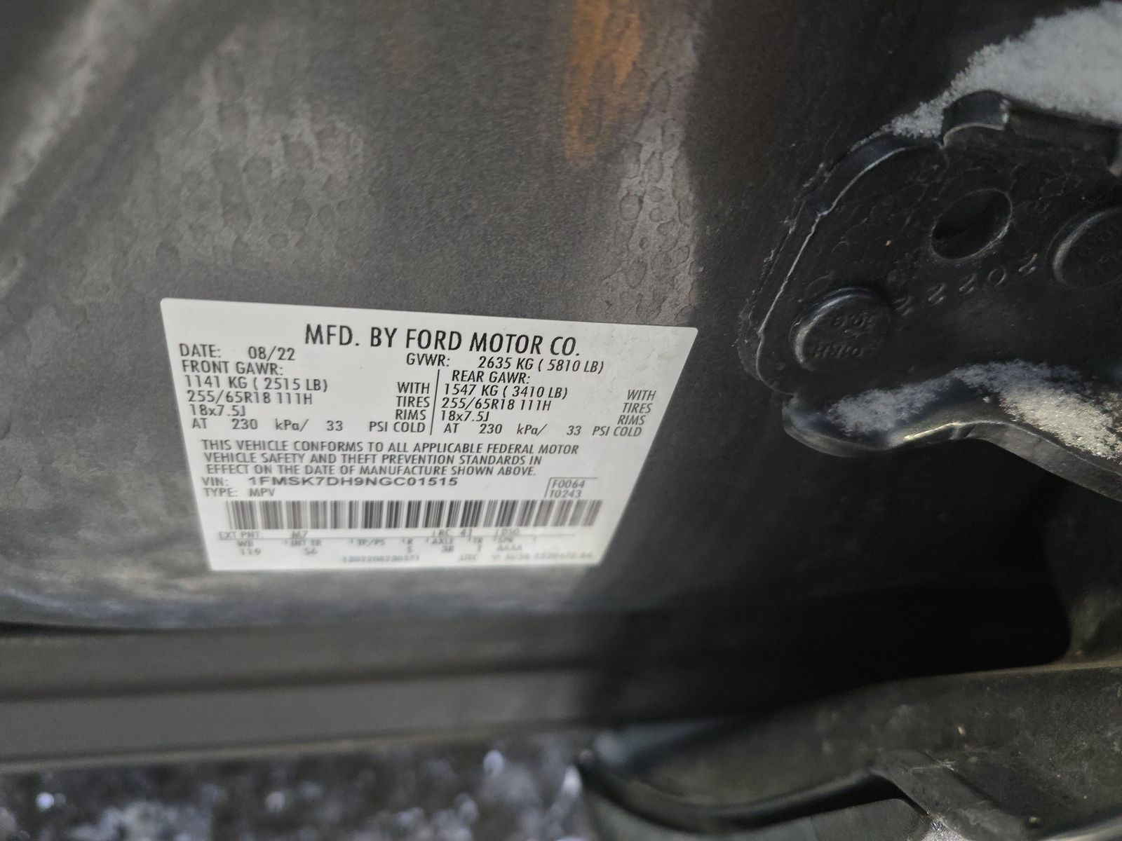 2022 Ford Explorer XLT RWD