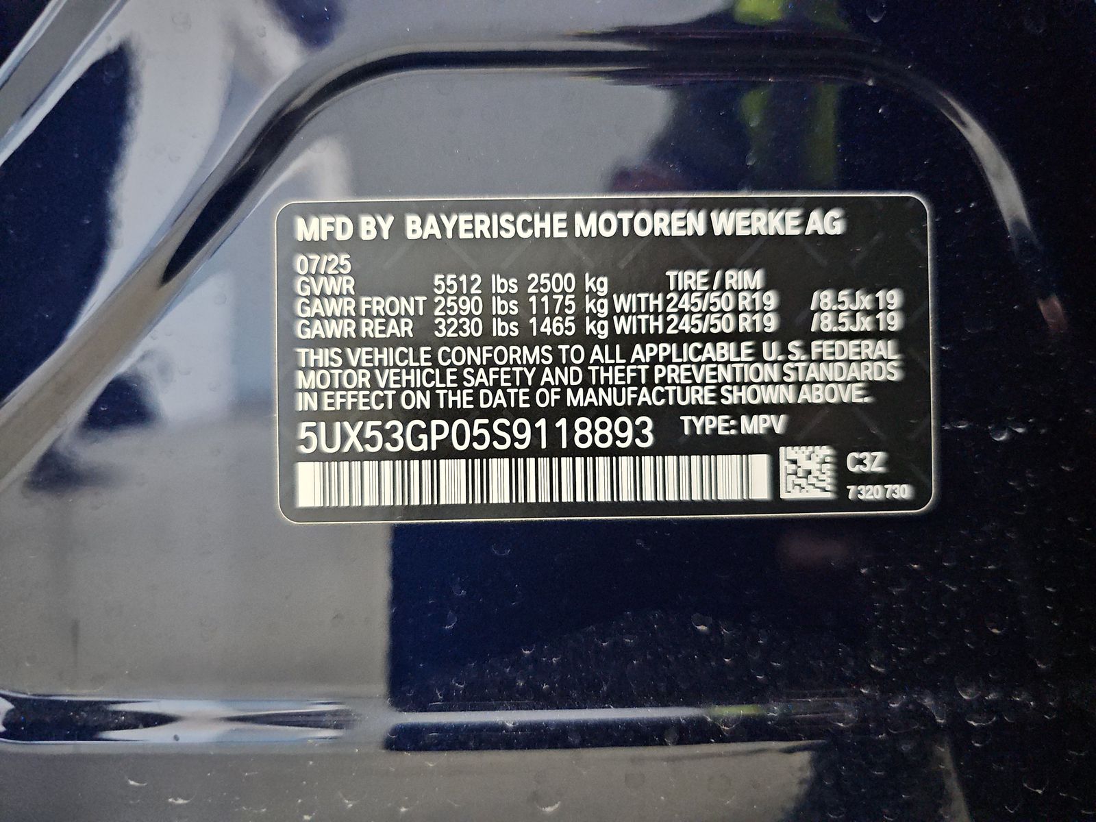 2025 BMW X3 xDrive30i AWD