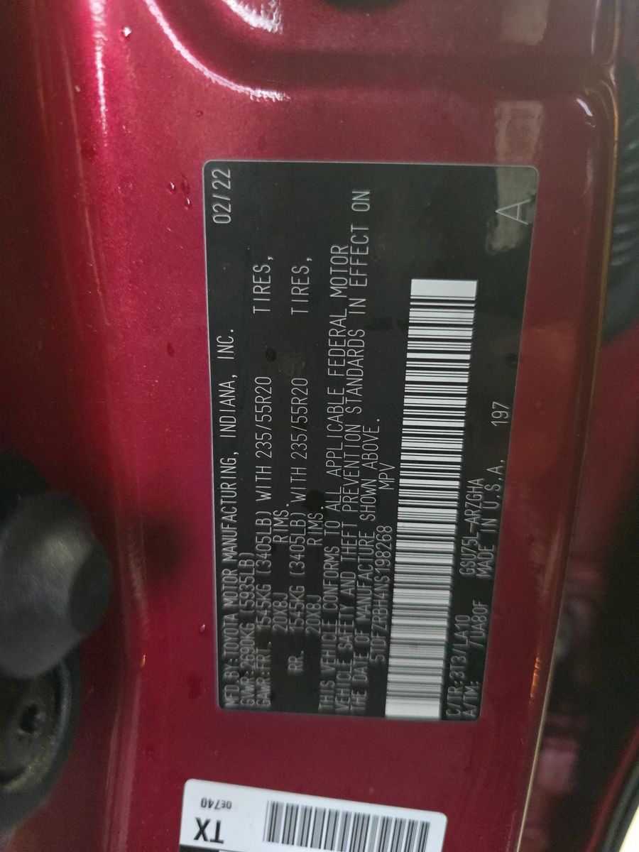 2022 Toyota Highlander Platinum AWD