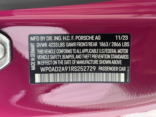 2024 Porsche 911 Turbo S AWD