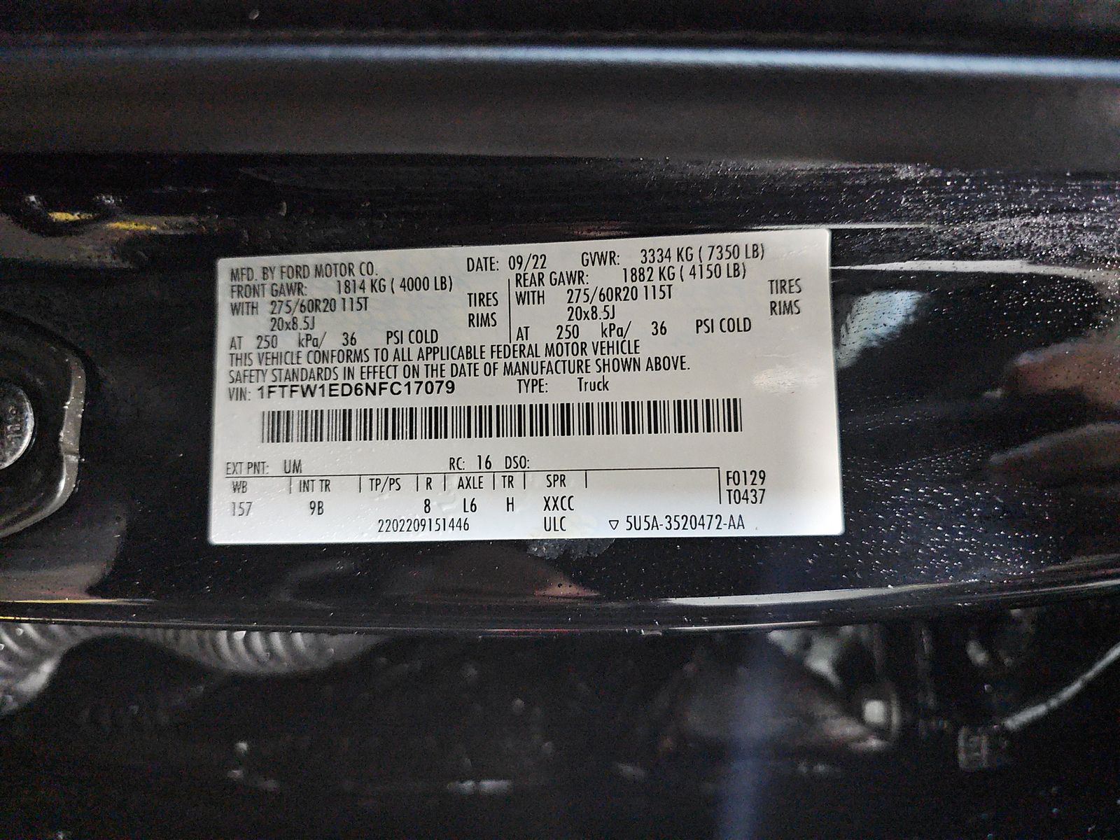 2022 Ford F-150 Hybrid Platinum AWD