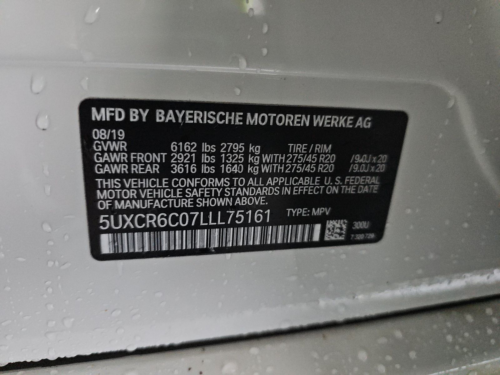 2020 BMW X5 xDrive40i AWD