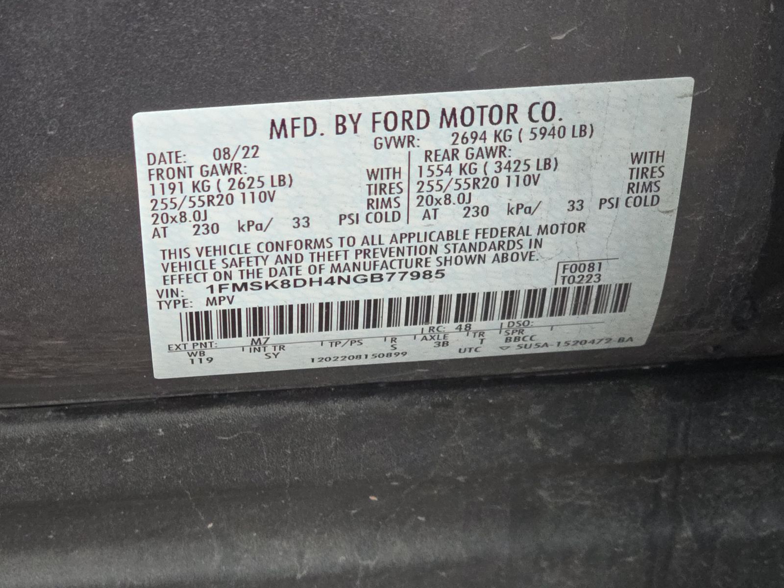 2022 Ford Explorer XLT AWD