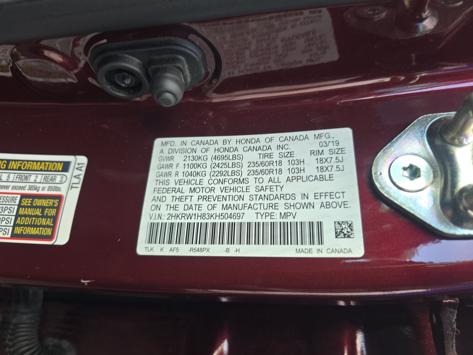 2019 Honda CR-V EX-L FWD