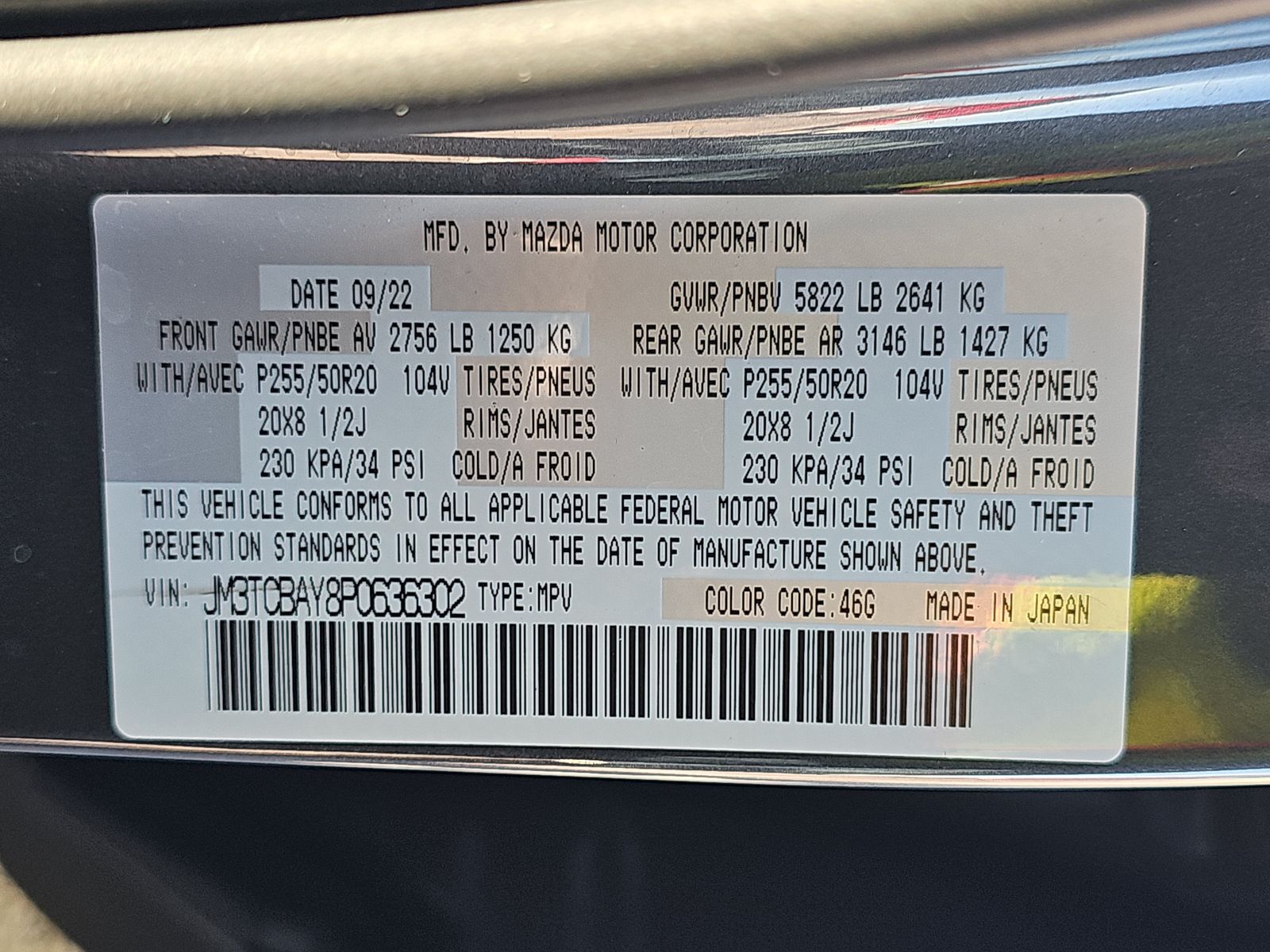 2023 MAZDA CX-9 Touring Plus AWD