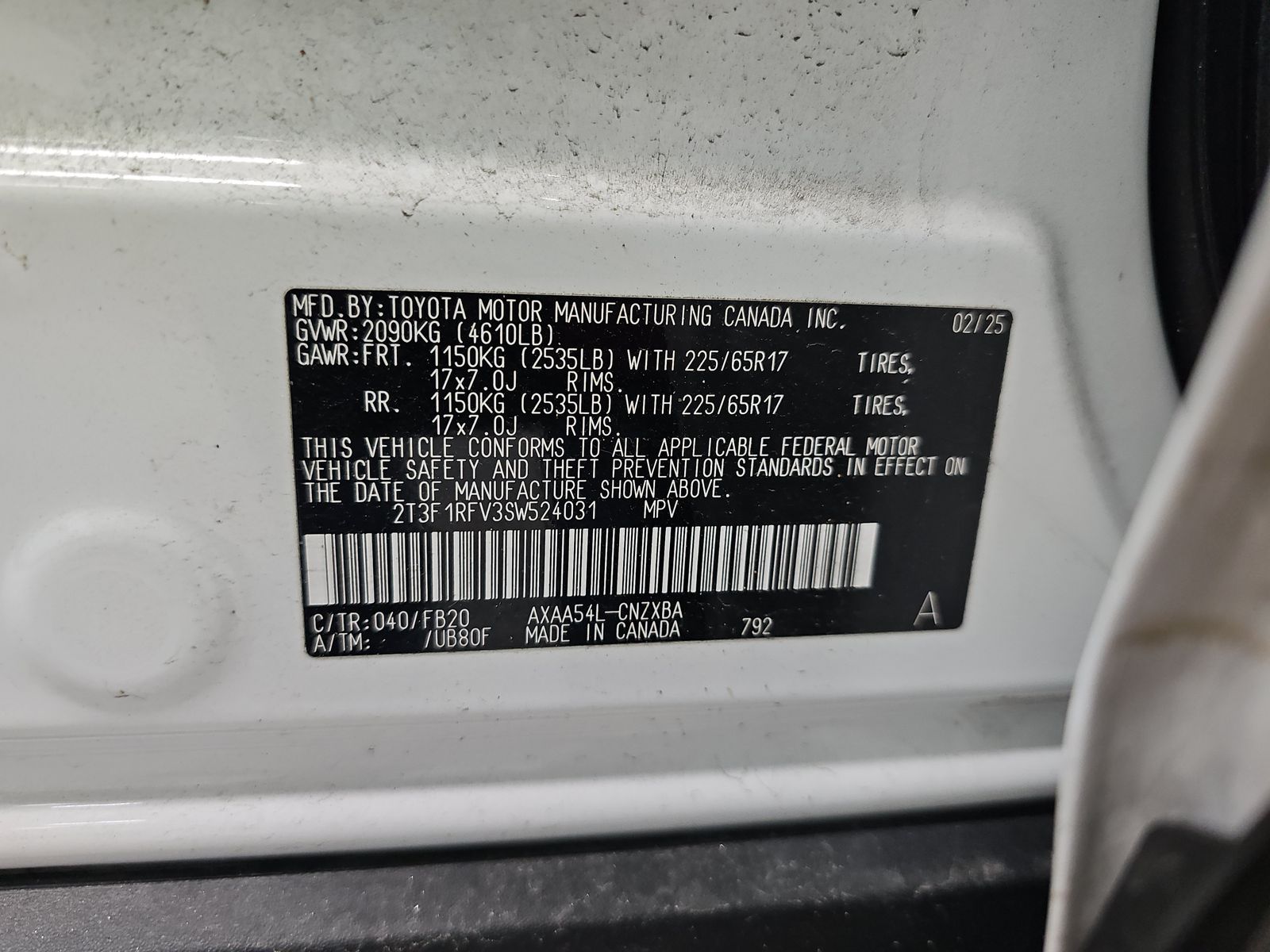 2025 Toyota RAV4 LE AWD